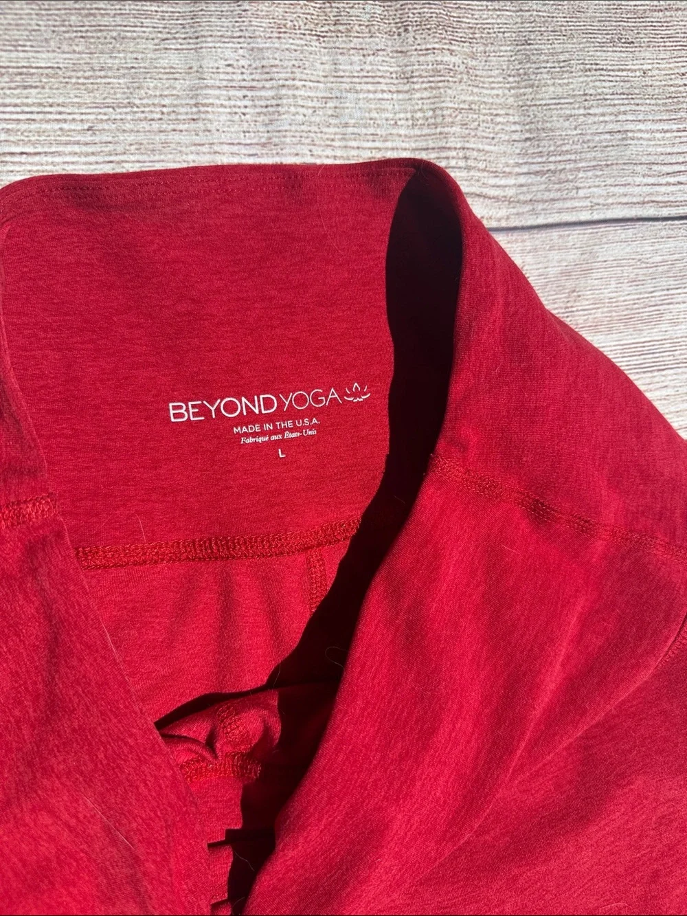 Beyond Yoga Lipstick Red High-Waist Legging Capris Size Large